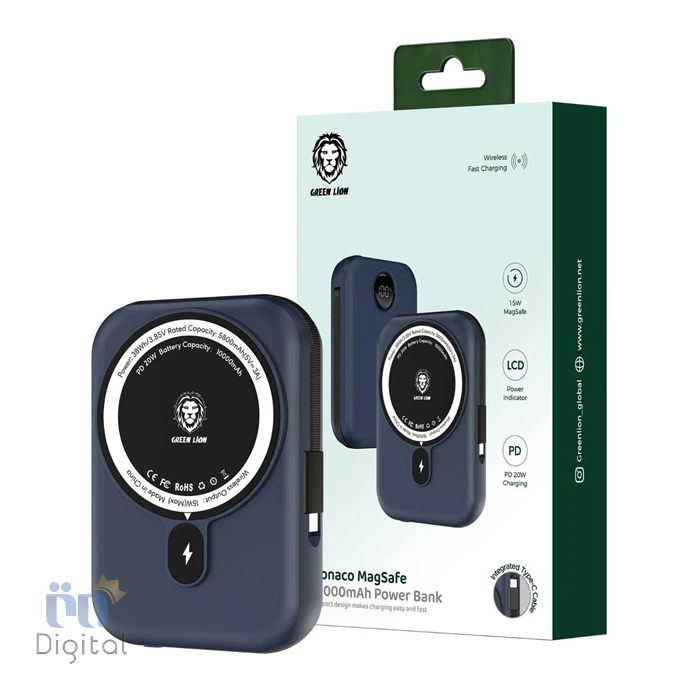 جعبه Green Lion Monaco Magsafe Power Bank