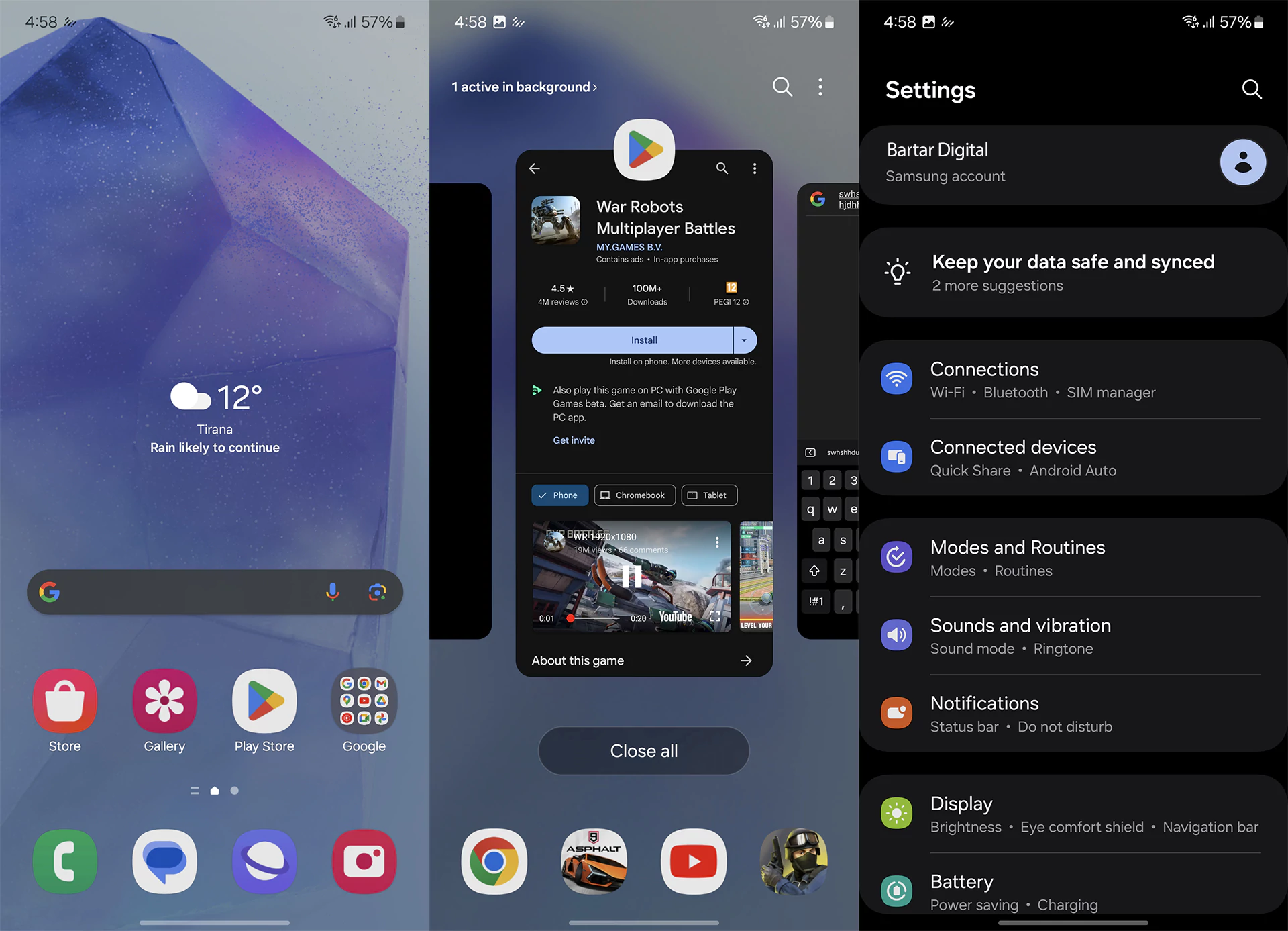 رابط کاربری One UI 6.1 مبتنی بر اندروید ۱۴