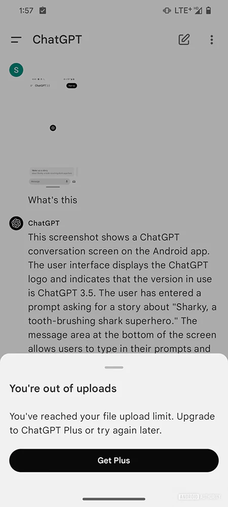 قابلیت آپلود تصویر در اپلیکیشن ChatGPT