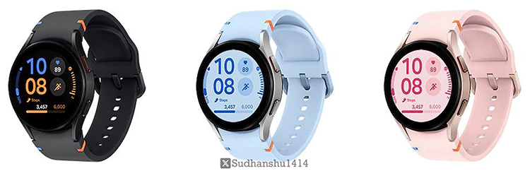 تصاویری از نمای روبرویی ساعت هوشمند Samsung Galaxy Watch FE