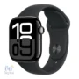 Apple Watch Series 10 Jet Black Aluminium Case - Black Sport Band
