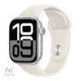 Apple Watch Series 10 Silver Aluminium Case - Starlight Sport Band