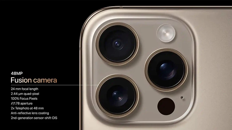 مشخصات دوربین گوشی iPhone 16