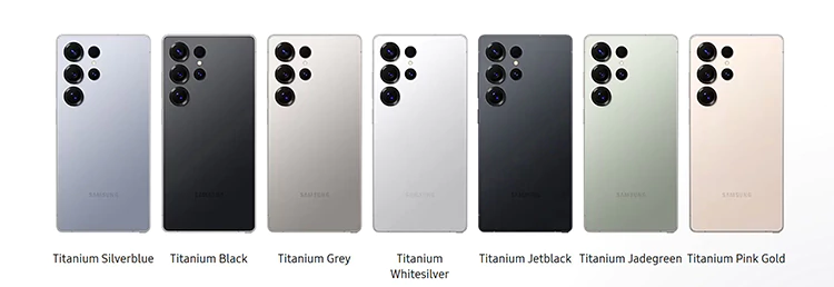 همه رنگهای Galaxy S25 Ultra