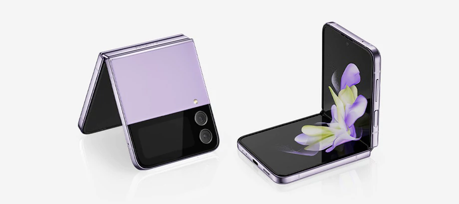ظاهر گوشی گلکسی زد فلیپ ۴ در حالت باز و بسته