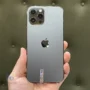 آیفون ۱۲ پرومکس ظرفیت ۲۵۶ گیگابایت zaa دو سیم کارت رنگ graphite کارکرده