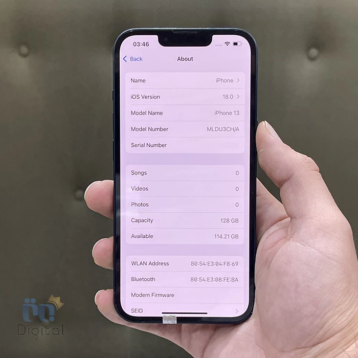 صفحه مشخصات گوشی موبایل اپل مدل iPhone 13 ch/a دو سیم کارت حافظه ۱۲۸