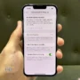 گوشی موبایل اپل مدل iPhone 13 Pro ZAA دو سیم کارت حافظه ۱۲۸ گیگابایت – کارکرده | نمای صفحه باتری