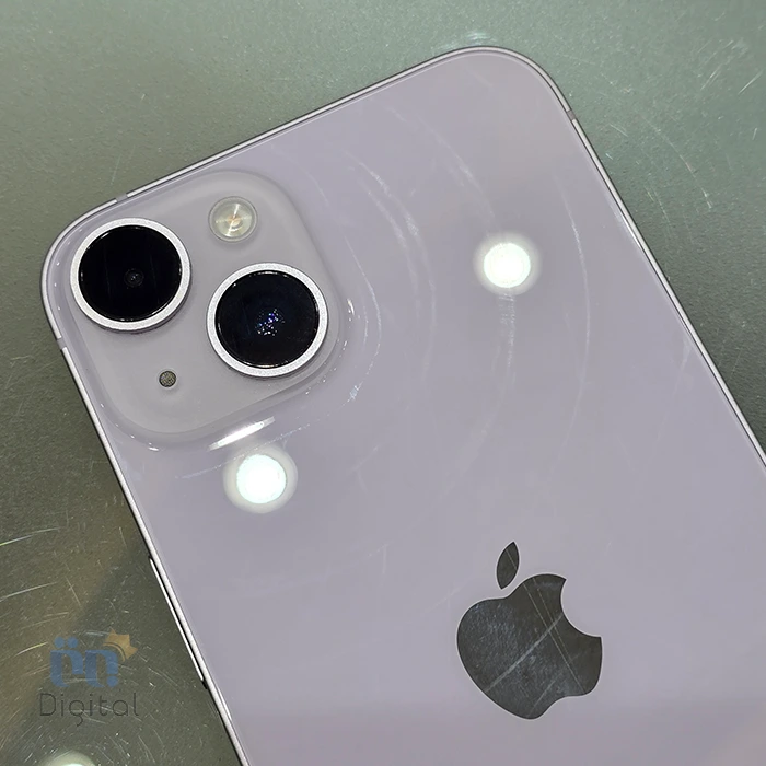 خرید گوشی کارکرده iPhone 14 cha دو سیم کارت حافظه ۱۲۸ گیگابایت | نمای پشت و دوربین