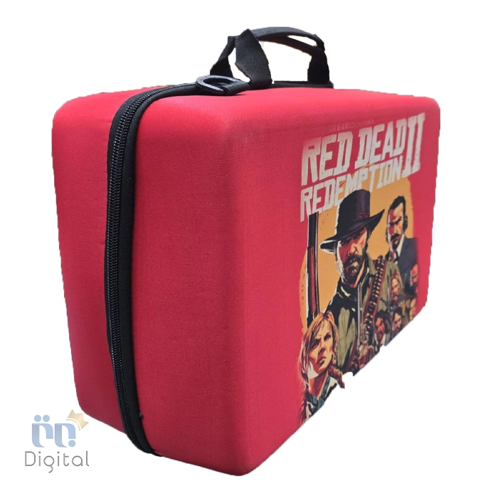 کیف حمل پلی استیشن ۵ اسلیم چهار کاره طرح Red Dead Redemption 2 بغل