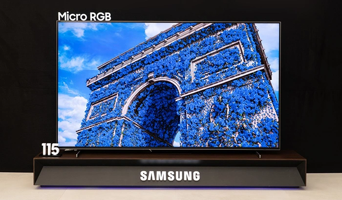تلویزیون ۱۱۵ اینچی سامسونگ با فناوری Micro RGB