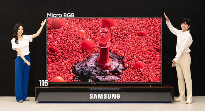 تلویزیون ۱۱۵ اینچی سامسونگ با فناوری Micro RGB