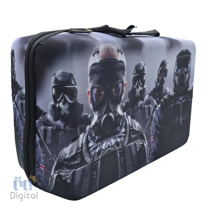کیف حمل PS5 Slim چهار کاره طرح Rainbow Six