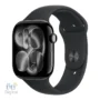 اپل واچ سری ۱۱ سایز ۴۶ میلی متری بدنه Jet Black بند Black