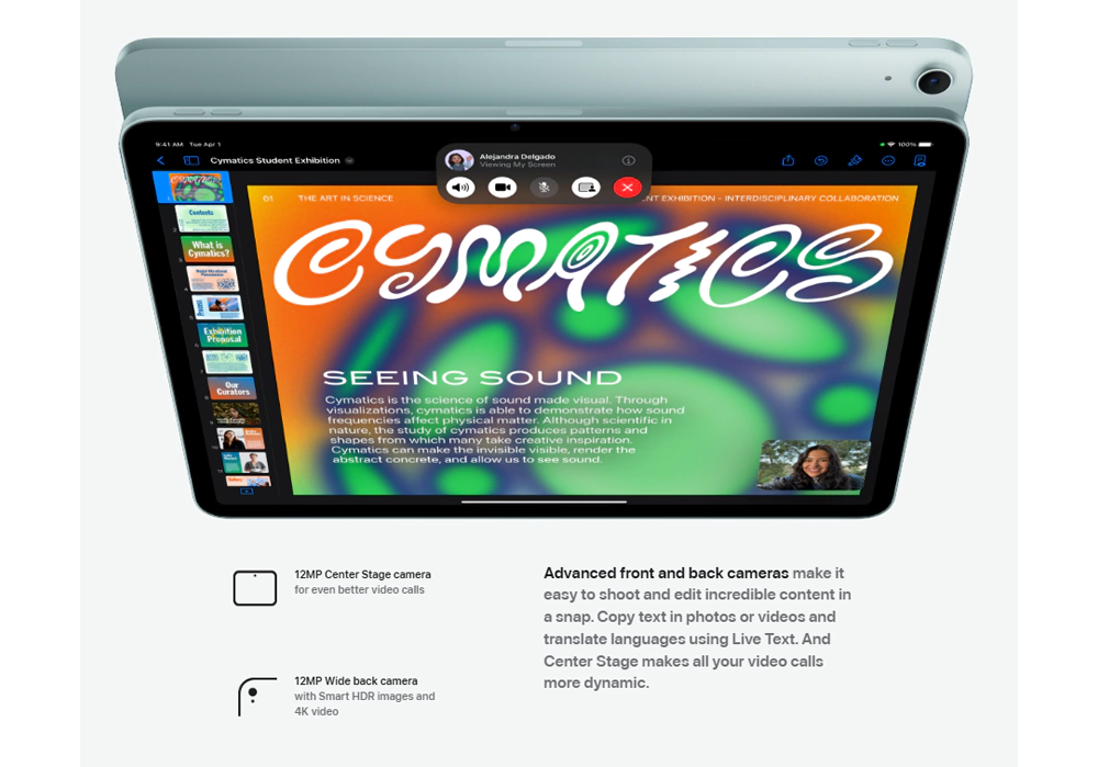 دوربین تبلت اپل iPad Air 11 2025