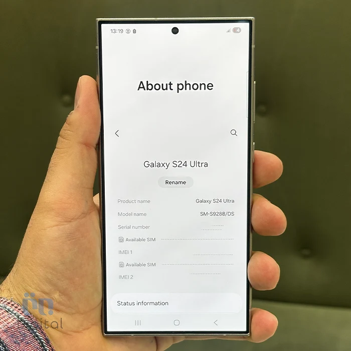 گوشی موبایل سامسونگ مدل گلکسی S24 Ultra 5G حافظه ۲۵۶ گیگابایت با رم ۱۲ گیگابایت – در حد نو |‌ نمای صفحه مشخصات