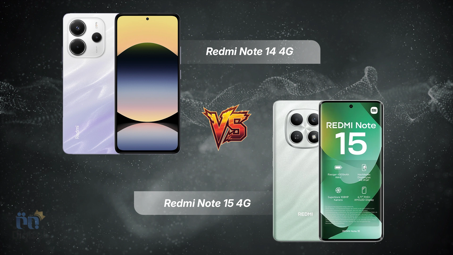 مقایسه‌ Redmi Note 14 4G با Redmi Note 15 4G