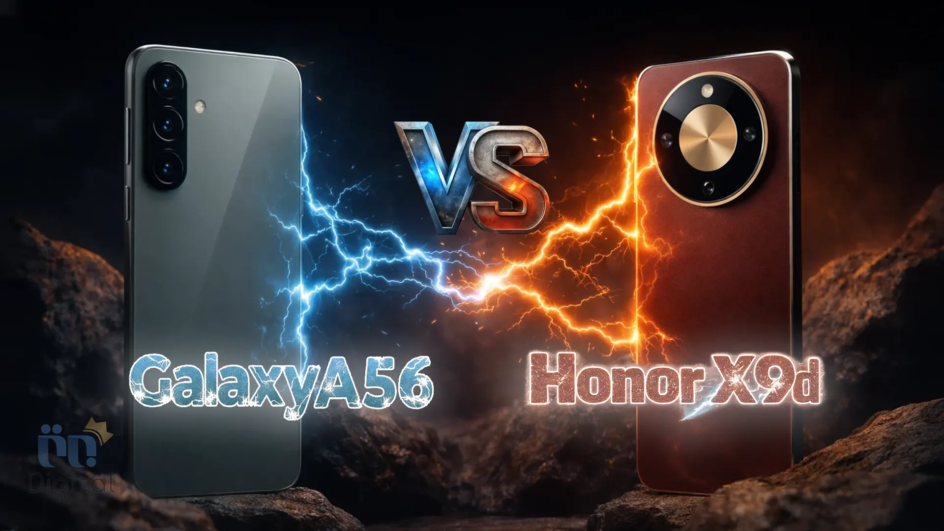 مقایسه Honor X9d با Galaxy A56 از طراحی تا باتری و دوربین