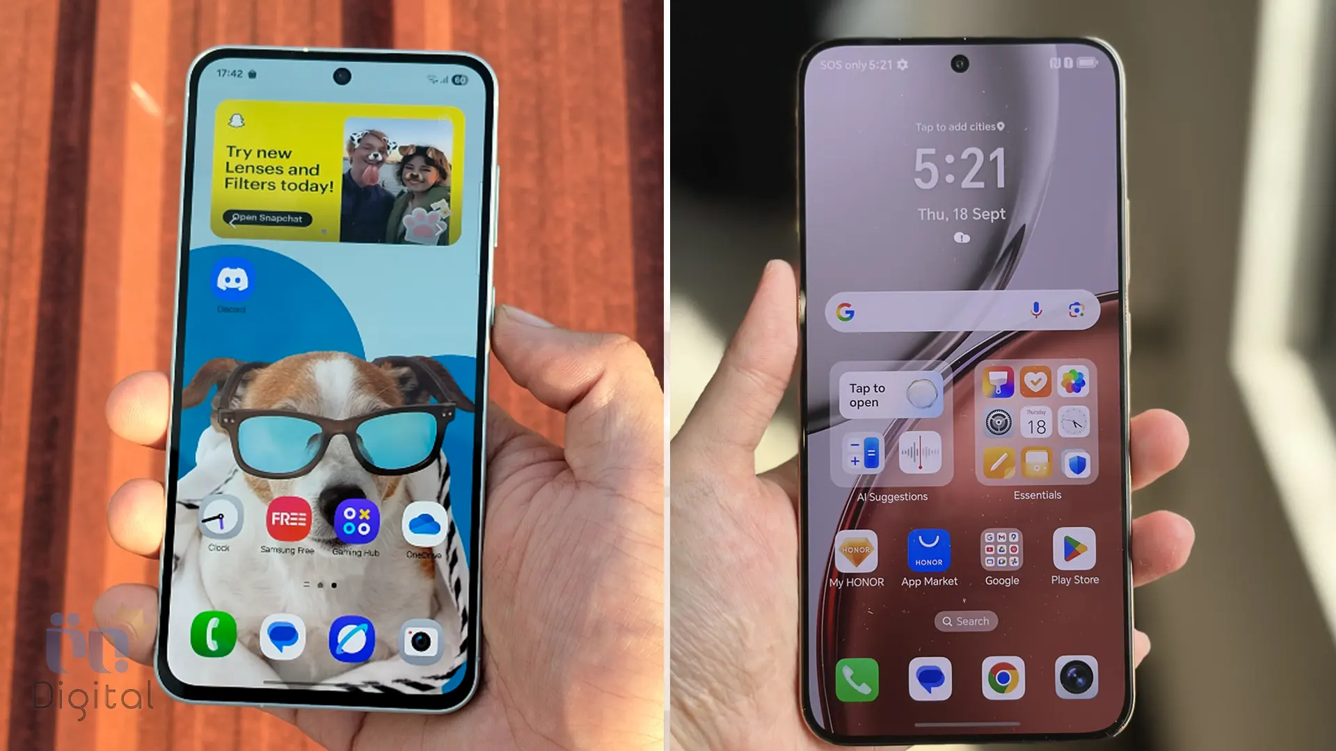 مقایسه Honor X9d با Galaxy A56: نمایشگر و کیفیت تصویر