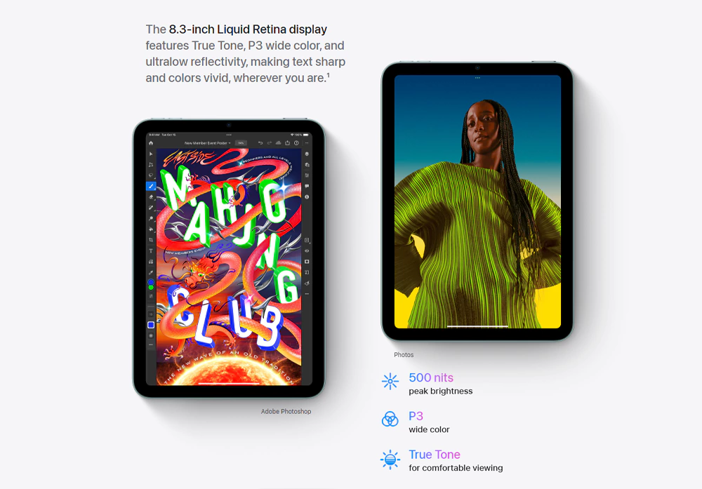 صفحه نمایش iPad Mini 2024 Wi‑Fi