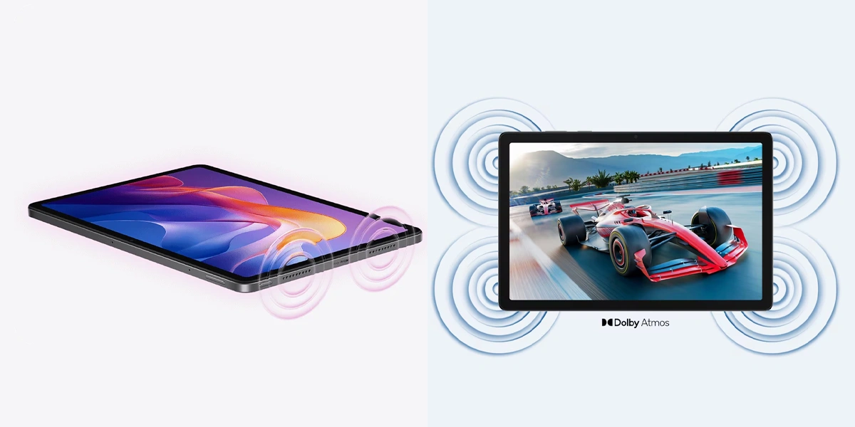 مقایسه galaxy tab a11 plus با redmi pad 2 از نظر صدا