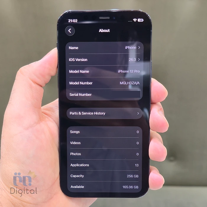 گوشی موبایل اپل مدل iPhone 12 Pro ZAA دو سیم کارت حافظه ۲۵۶ گیگابایت – کارکرده | نمای صفحه مشخصات