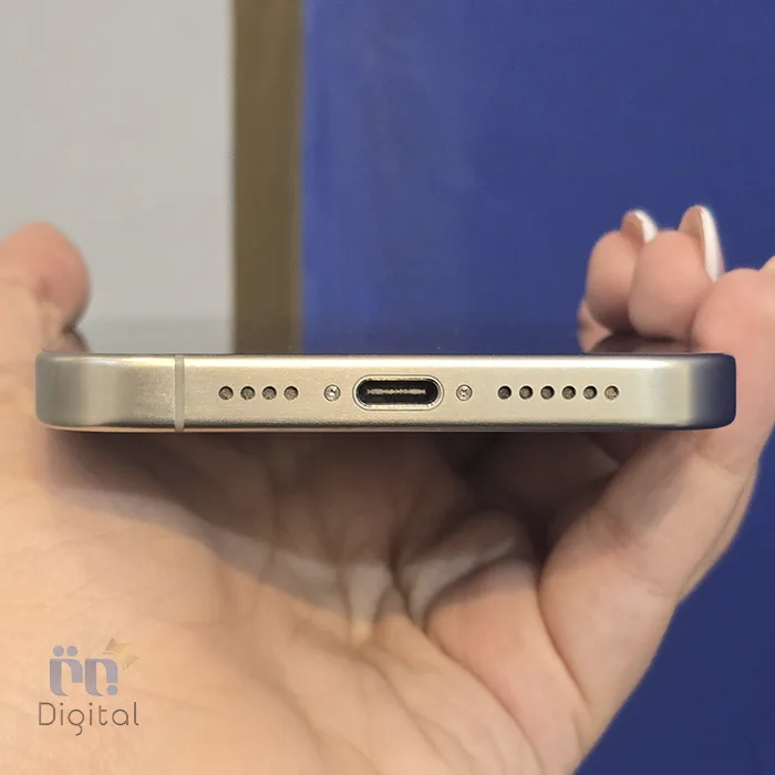 گوشی موبایل اپل مدل iPhone 15 Pro Max AAA تک سیم کارت حافظه ۲۵۶ گیگابایت – کارکرده | نمای پایین