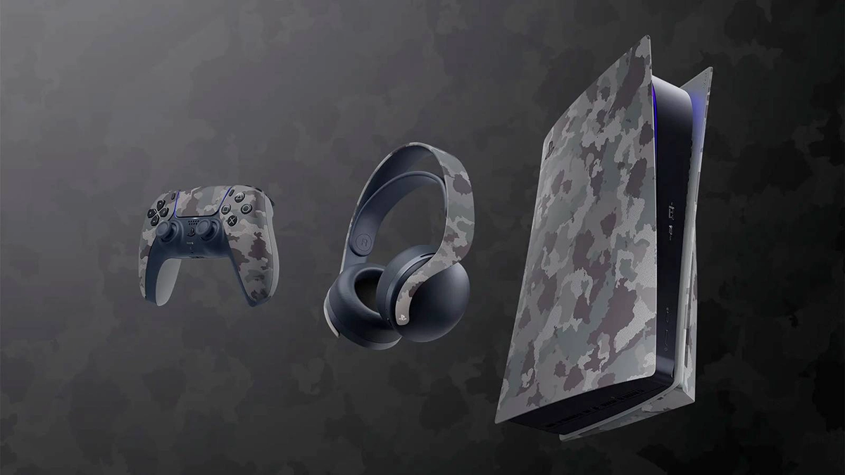 دسته بازی PS5 رنگ Gray Camouflage