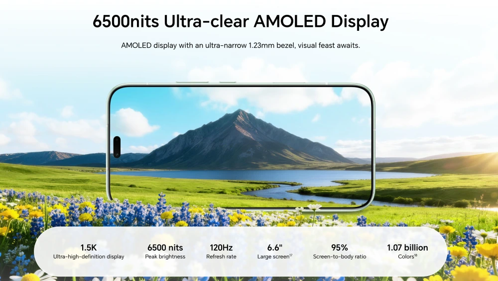 گوشی موبایل آنر مدل 600Lite 5G با نمایشگر AMOLED فوق‌شفاف