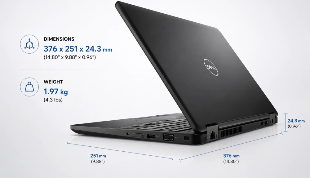 طراحی لپ تاپ ۱۵٫۶ اینچی دل مدل Latitude 5591 Core i5-8400H 8GB 256GB SSD - استوک