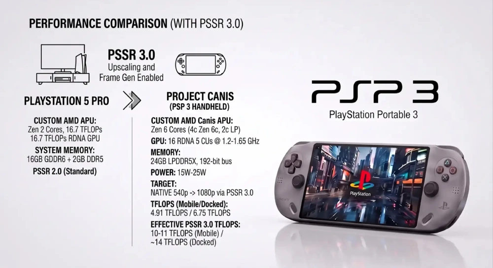 مشخصات جذاب PSP 3، کنسول دستی جدید پلی‌استیشن، افشا شد