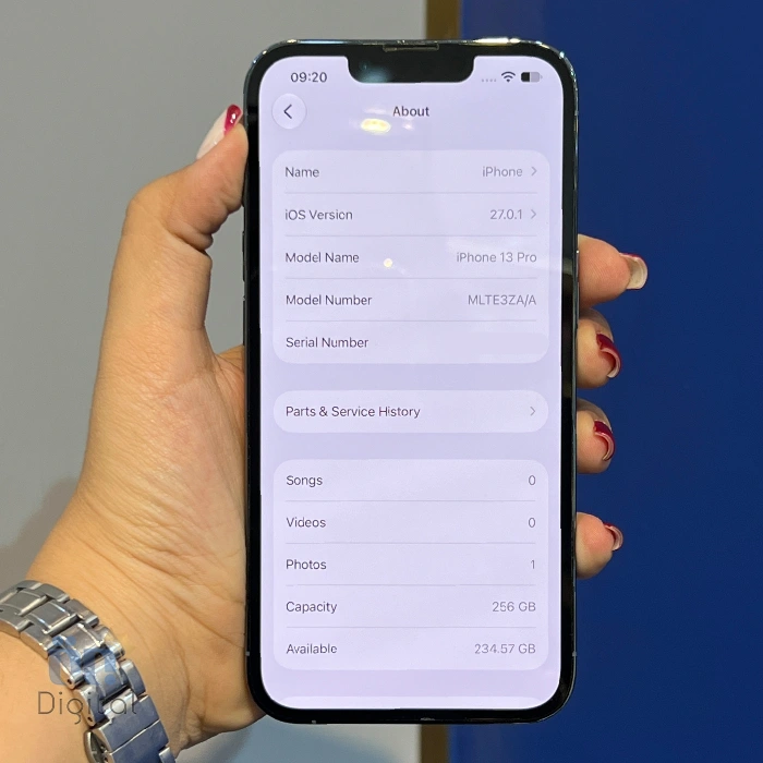 گوشی موبایل اپل مدل iPhone 13 Pro ZAA دو سیم کارت حافظه ۲۵۶ گیگابایت – کارکرده