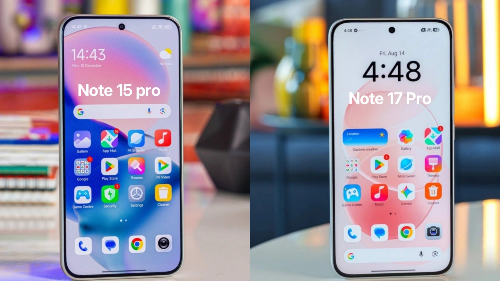 مقایسه Redmi Note 17 Pro 5G با Redmi Note 15 Pro 5G؛ صفحه‌نمایش