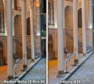 main camera 2x zoom samples Galaxy A35 VS Redmi note 13 pro 5G night